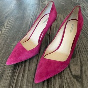 Giorgio Armani Pink Suede Pumps